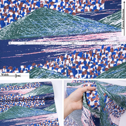 cotton - KESHIKI Lake and City fabric - FO:REST Fabric 布恩堂Liberty fabrictana lawnjapanese fabricykk zipper