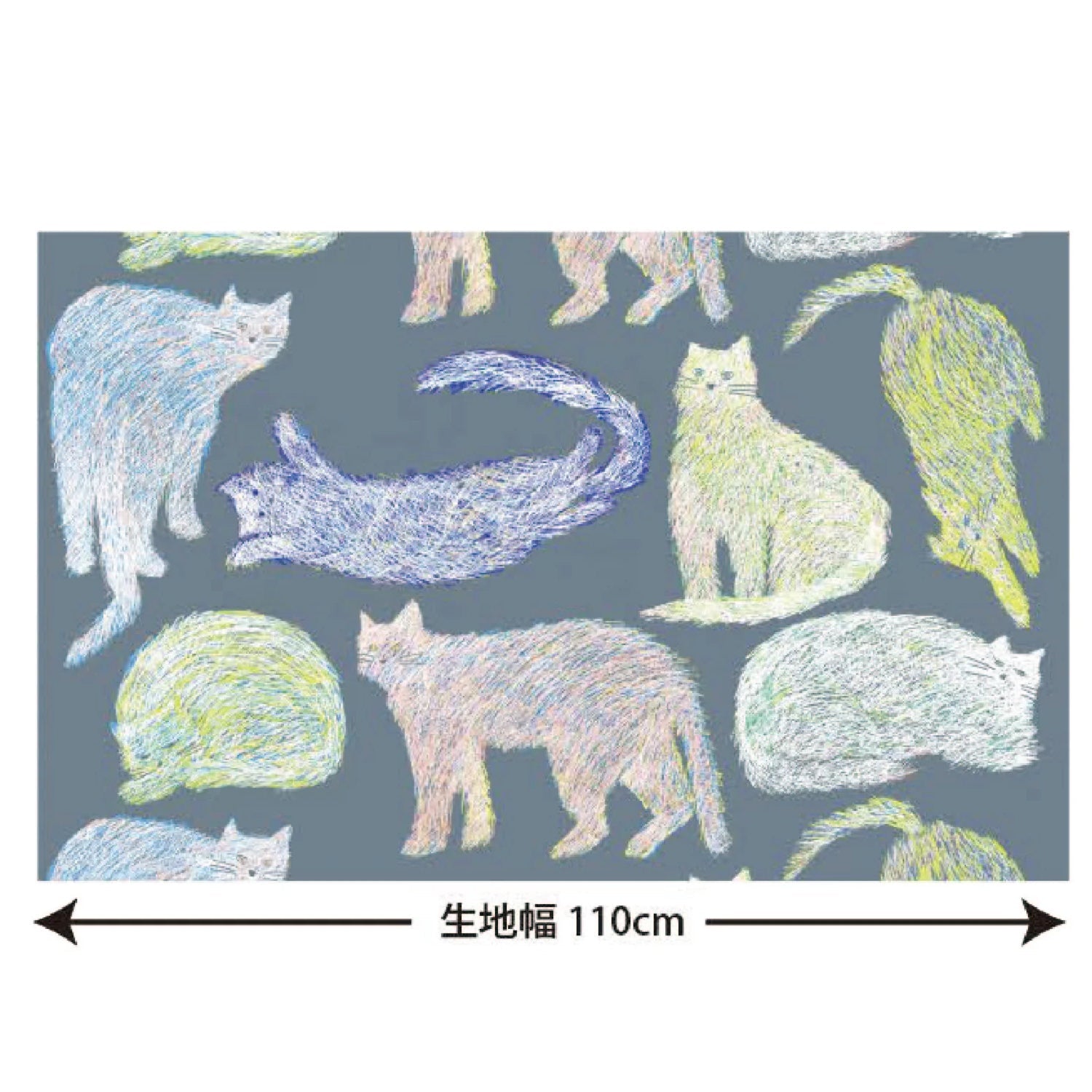 cotton - KESHIKI NekoNoe Cats fabric - FO:REST Fabric 布恩堂Liberty fabrictana lawnjapanese fabricykk zipper