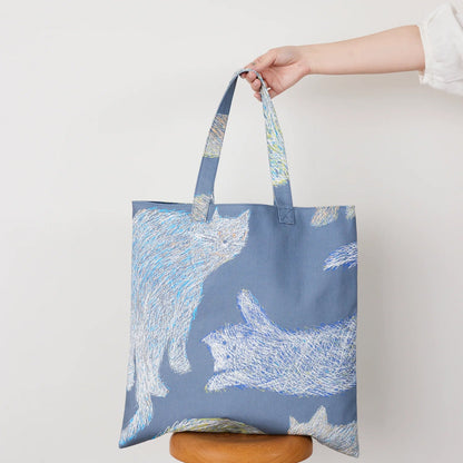 cotton - KESHIKI NekoNoe Cats fabric - FO:REST Fabric 布恩堂Liberty fabrictana lawnjapanese fabricykk zipper