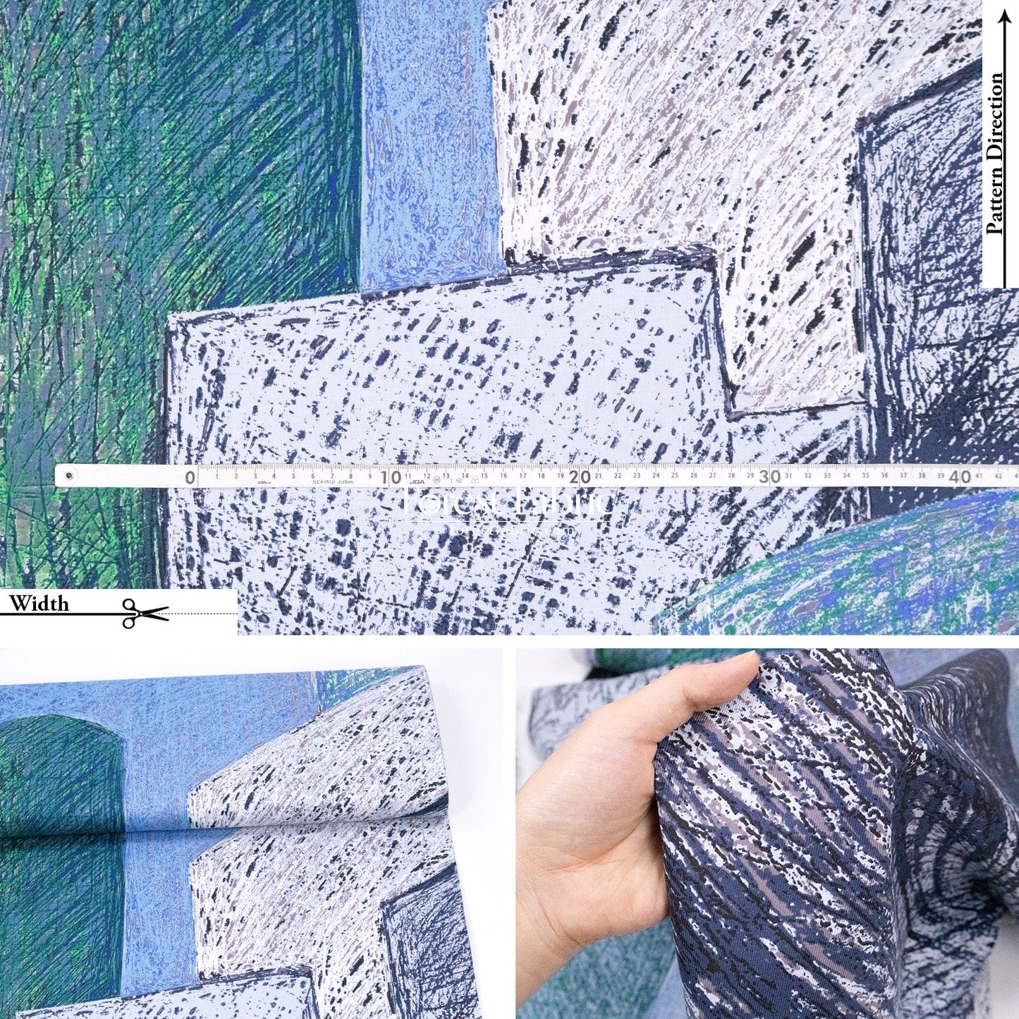 cotton - KESHIKI Station City fabric - FO:REST Fabric 布恩堂Liberty fabrictana lawnjapanese fabricykk zipper