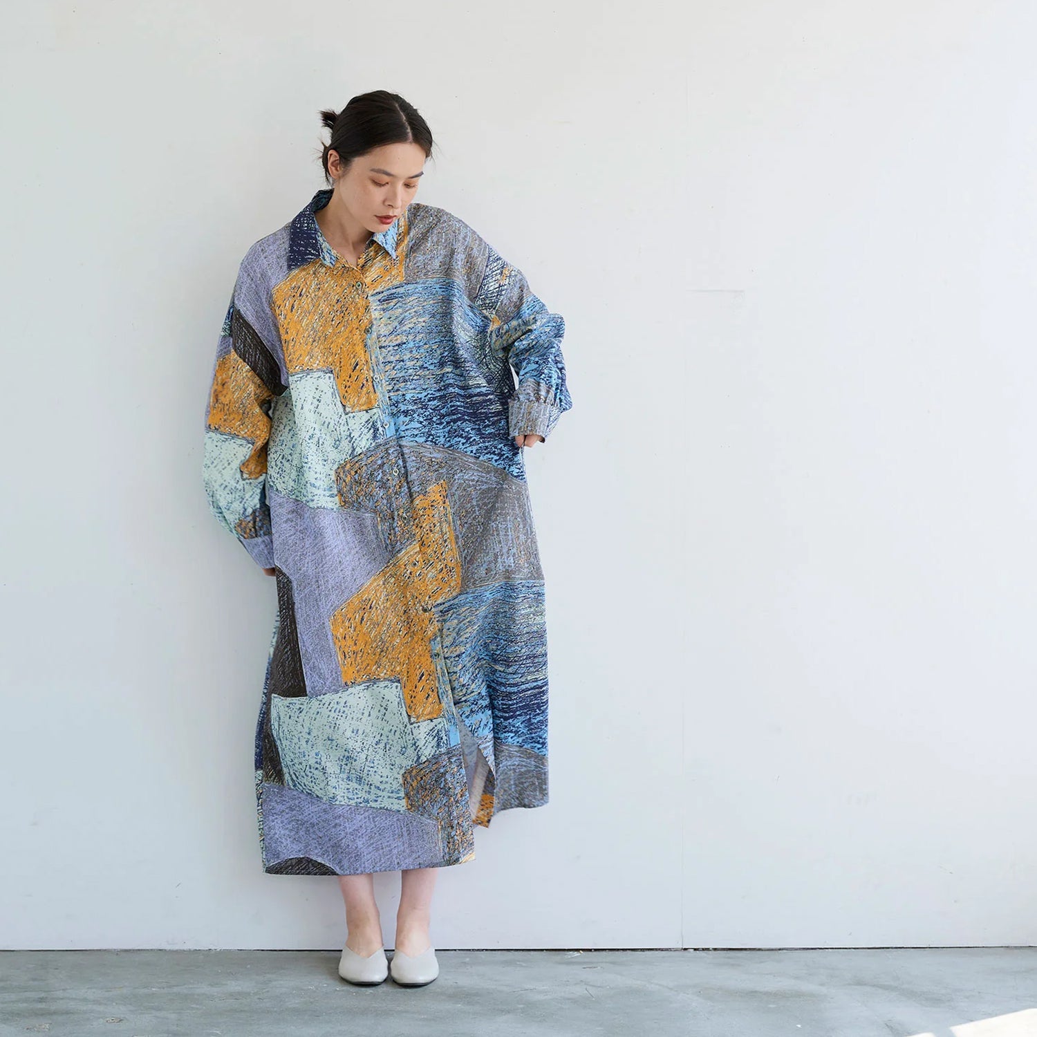 cotton - KESHIKI Station City fabric - FO:REST Fabric 布恩堂Liberty fabrictana lawnjapanese fabricykk zipper