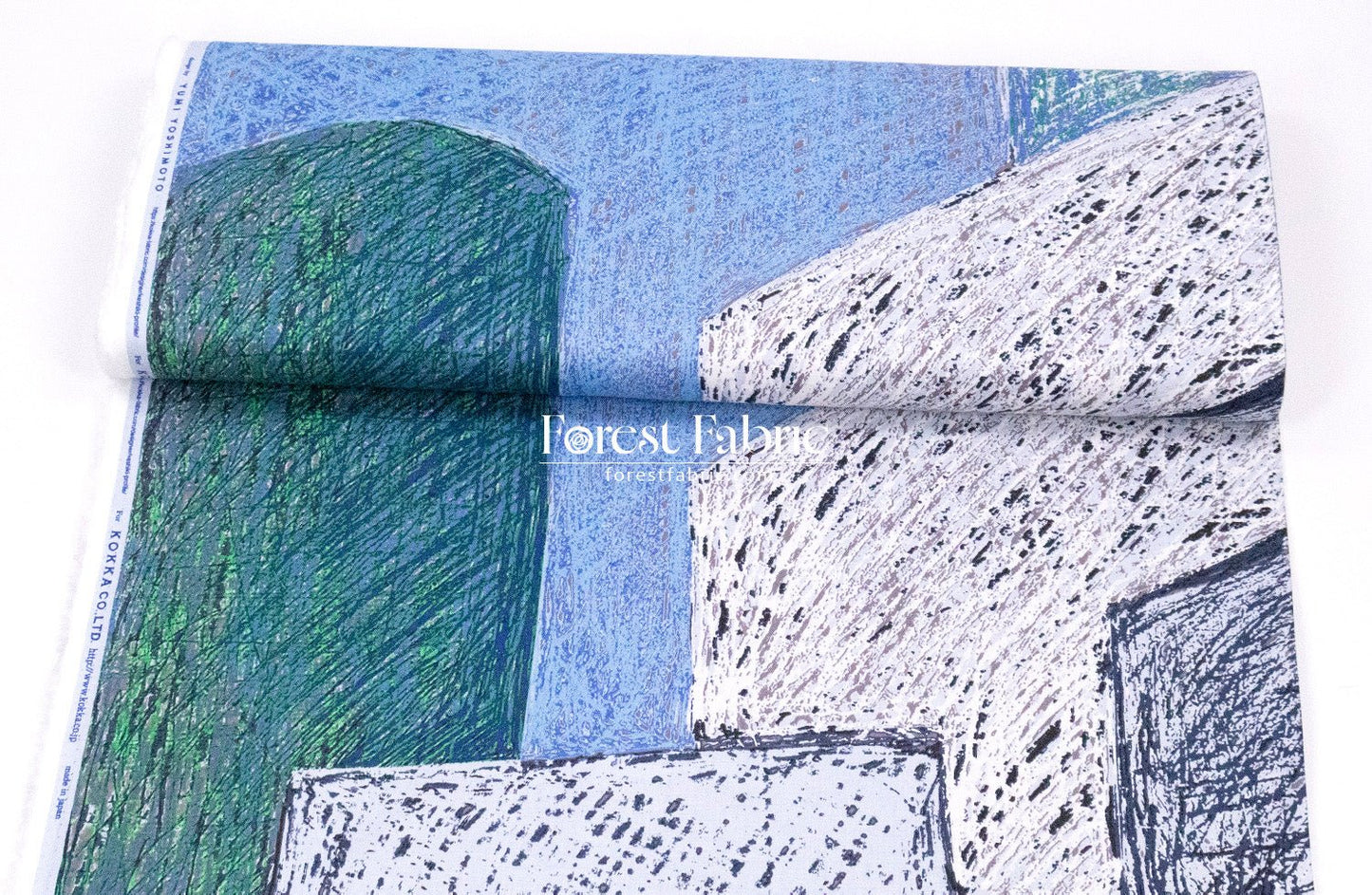 cotton - KESHIKI Station City fabric - FO:REST Fabric 布恩堂Liberty fabrictana lawnjapanese fabricykk zipper