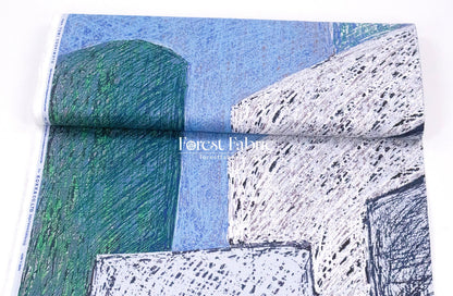 cotton - KESHIKI Station City fabric - FO:REST Fabric 布恩堂Liberty fabrictana lawnjapanese fabricykk zipper