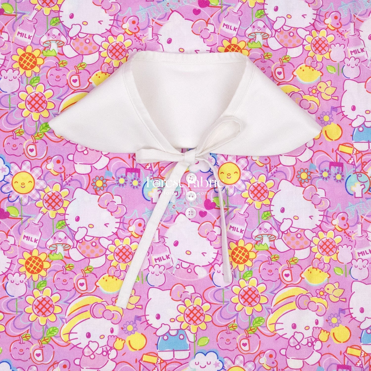 cotton - Kitty fabric - FO:REST Fabric 布恩堂Liberty fabrictana lawnjapanese fabricykk zipper