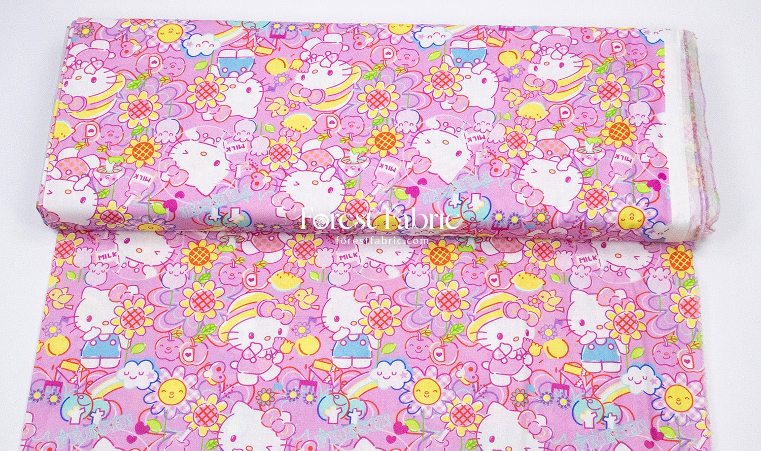 cotton - Kitty fabric - FO:REST Fabric 布恩堂Liberty fabrictana lawnjapanese fabricykk zipper