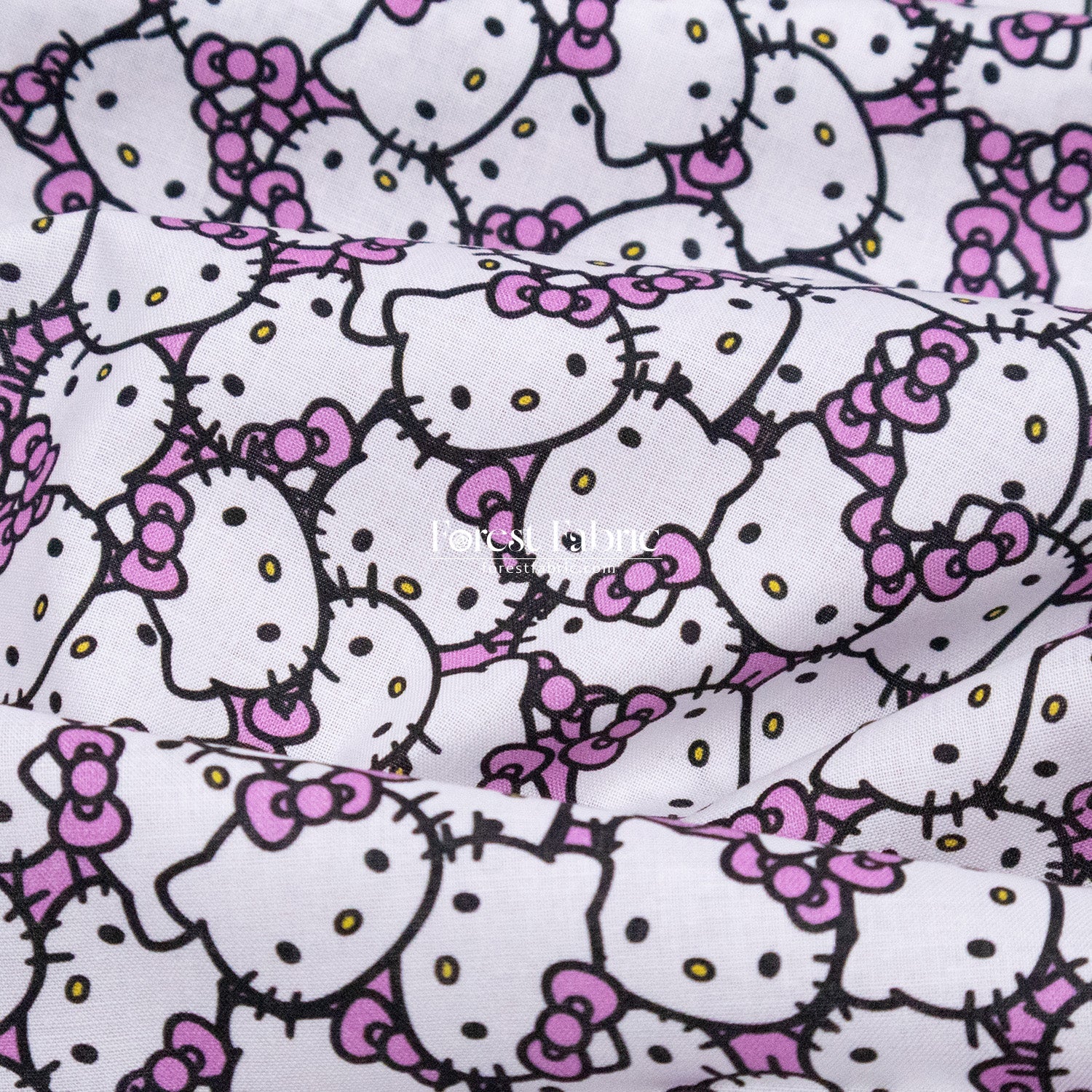 cotton - Kitty fabric - FO:REST Fabric 布恩堂Liberty fabrictana lawnjapanese fabricykk zipper