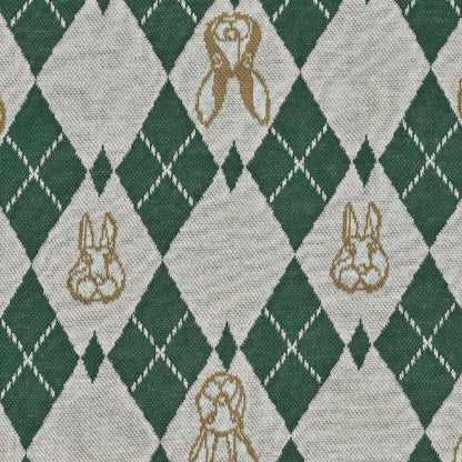 cotton knit jacquard - HAyU RABBIT ARGYLE C Fabric - FO:REST Fabric 布恩堂Liberty fabrictana lawnjapanese fabricykk zipper