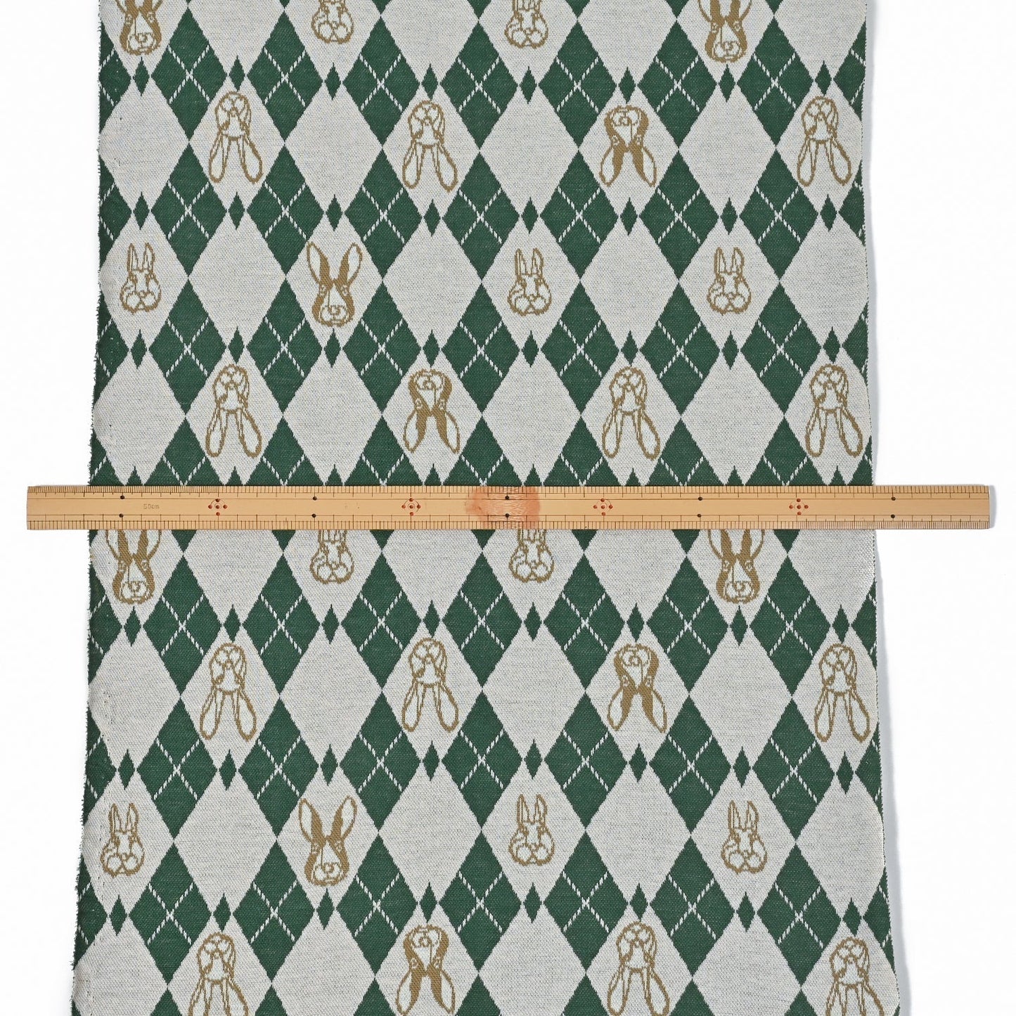 cotton knit jacquard - HAyU RABBIT ARGYLE C Fabric - FO:REST Fabric 布恩堂Liberty fabrictana lawnjapanese fabricykk zipper