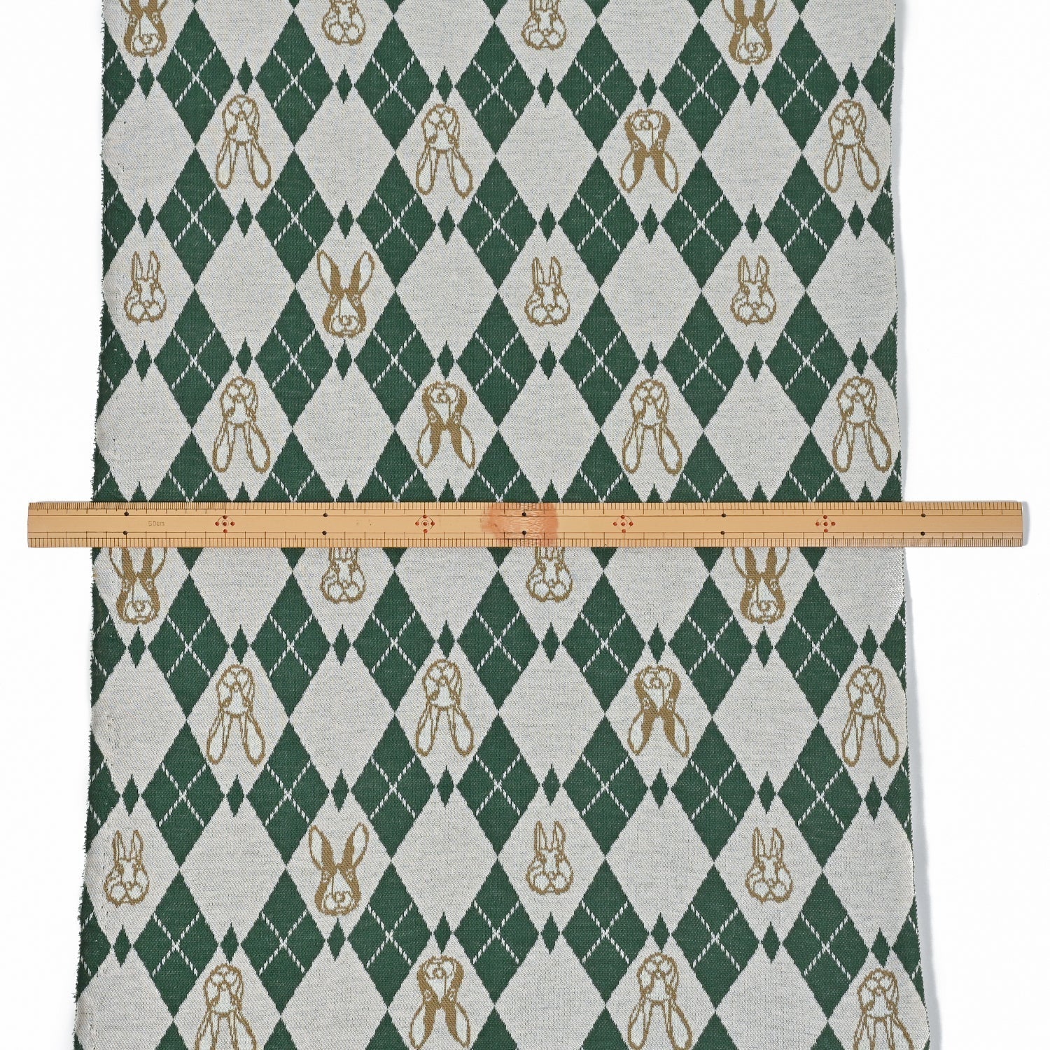 cotton knit jacquard - HAyU RABBIT ARGYLE C Fabric - FO:REST Fabric 布恩堂Liberty fabrictana lawnjapanese fabricykk zipper