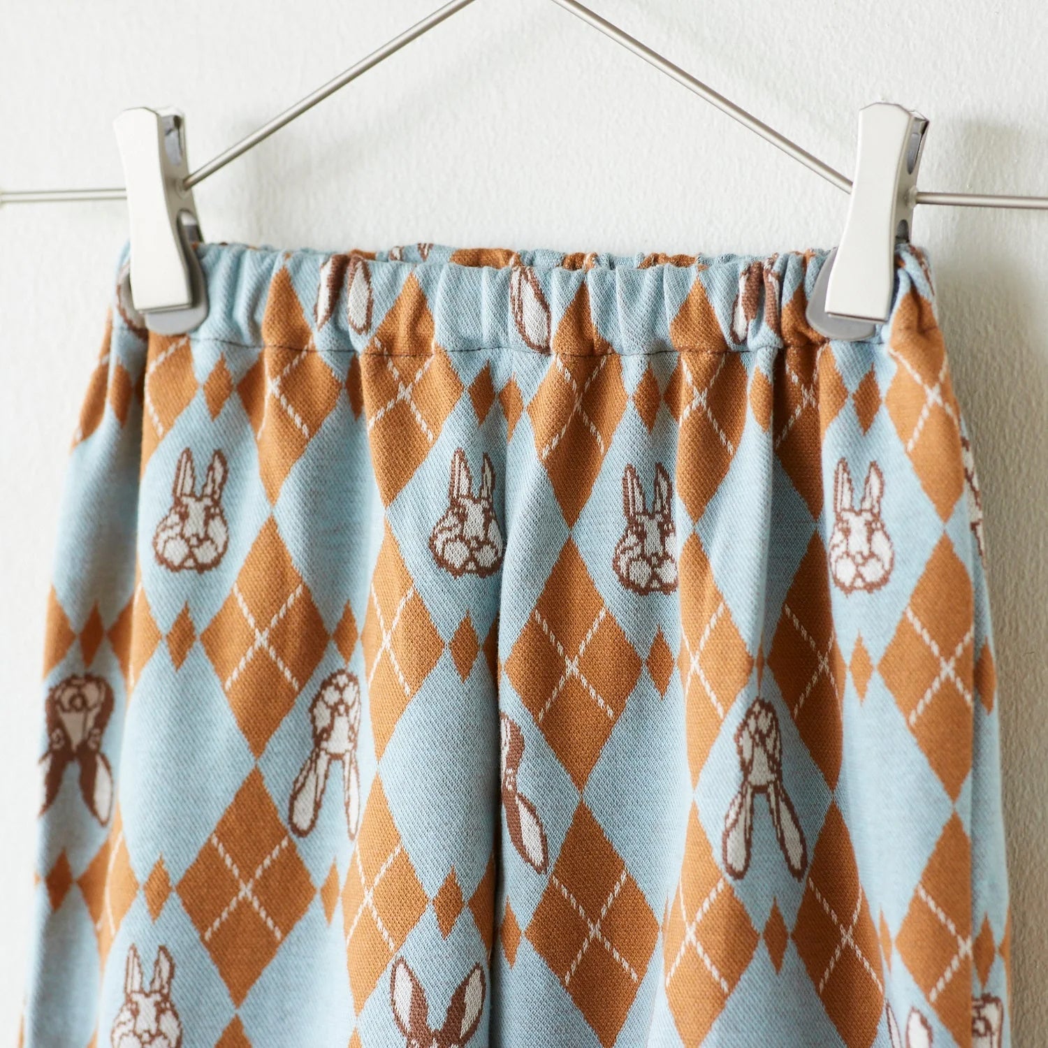 cotton knit jacquard - HAyU RABBIT ARGYLE D Fabric - FO:REST Fabric 布恩堂Liberty fabrictana lawnjapanese fabricykk zipper