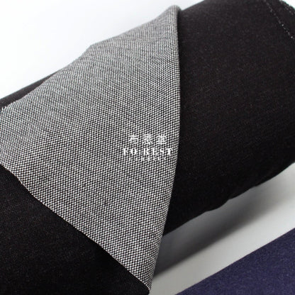 Cotton Knit Jacquard - Solid Fabric Black Knit