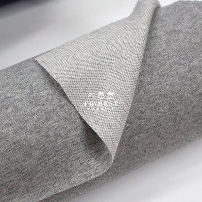 Cotton Knit Jacquard - Solid Fabric Gray Knit