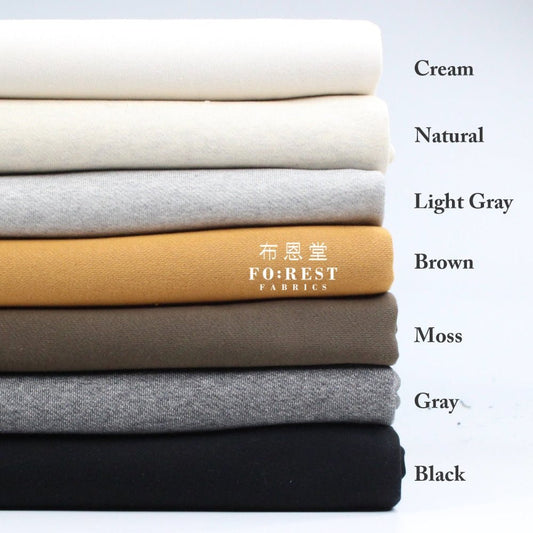 cotton Knitted - Solid fabric 針織珠地布180cm 幅闊 - FO:REST Fabric 布恩堂Liberty fabrictana lawnjapanese fabricykk zipper