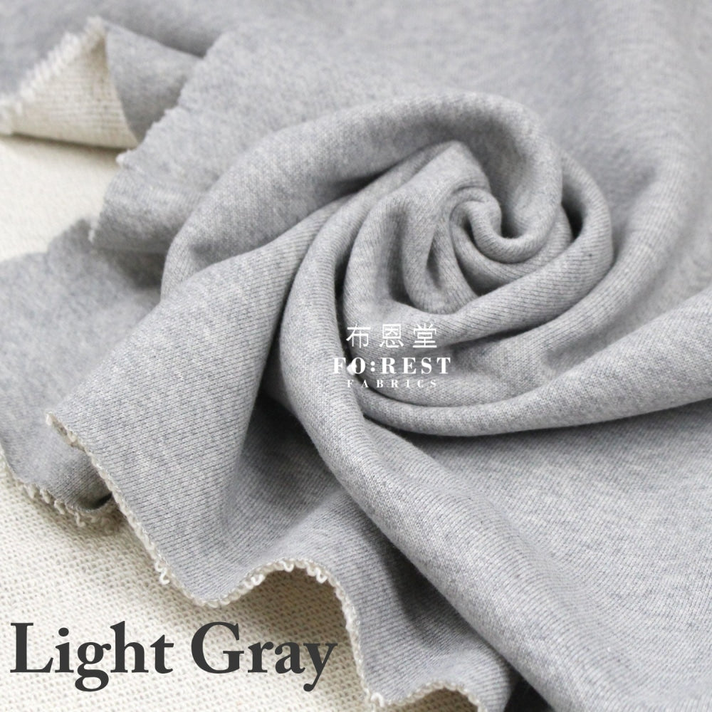 Cotton Knitted - Solid Fabric 180Cm Light Gray Jersey Knit