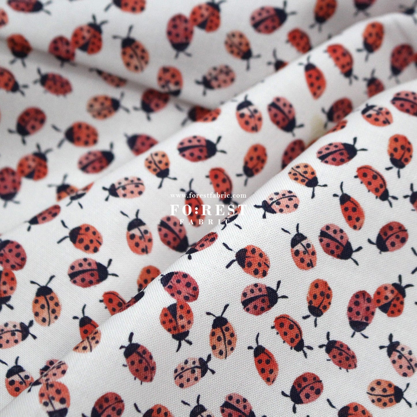 cotton - Lady Bugging fabric - FO:REST Fabric 布恩堂Liberty fabrictana lawnjapanese fabricykk zipper