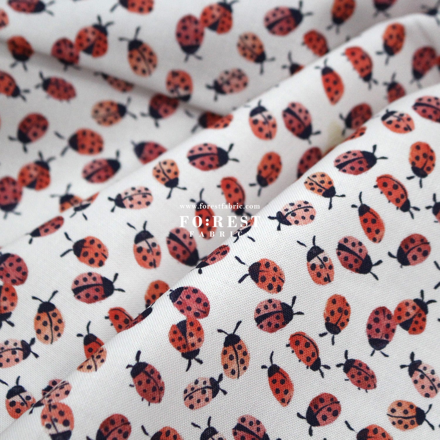 cotton - Lady Bugging fabric - FO:REST Fabric 布恩堂Liberty fabrictana lawnjapanese fabricykk zipper