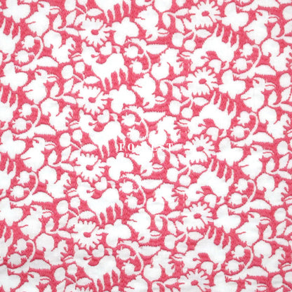 Cotton Lawn Embroidery - Powder Flake Off x Pink - FO:REST Fabric 布恩堂Liberty fabrictana lawnjapanese fabricykk zipper