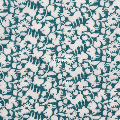 Cotton Lawn Embroidery - Powder Flake Pink x Green - FO:REST Fabric 布恩堂Liberty fabrictana lawnjapanese fabricykk zipper