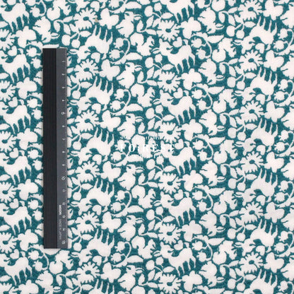 Cotton Lawn Embroidery - Powder Flake Pink x Green - FO:REST Fabric 布恩堂Liberty fabrictana lawnjapanese fabricykk zipper