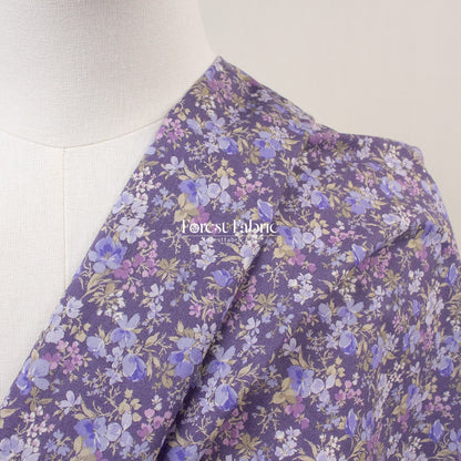 cotton lawn - Lilac Meadow fabric - FO:REST Fabric 布恩堂Liberty fabrictana lawnjapanese fabricykk zipper