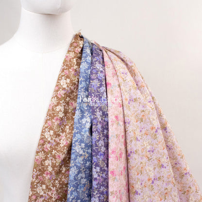 cotton lawn - Lilac Meadow fabric - FO:REST Fabric 布恩堂Liberty fabrictana lawnjapanese fabricykk zipper