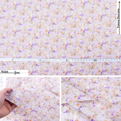 cotton lawn - Lilac Meadow fabric - FO:REST Fabric 布恩堂Liberty fabrictana lawnjapanese fabricykk zipper