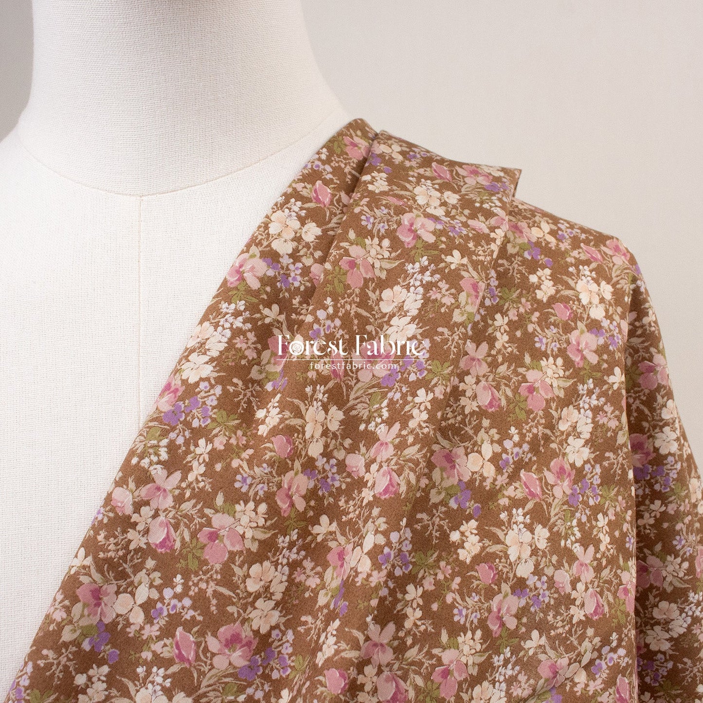 cotton lawn - Lilac Meadow fabric - FO:REST Fabric 布恩堂Liberty fabrictana lawnjapanese fabricykk zipper