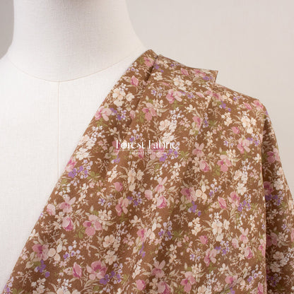 cotton lawn - Lilac Meadow fabric - FO:REST Fabric 布恩堂Liberty fabrictana lawnjapanese fabricykk zipper