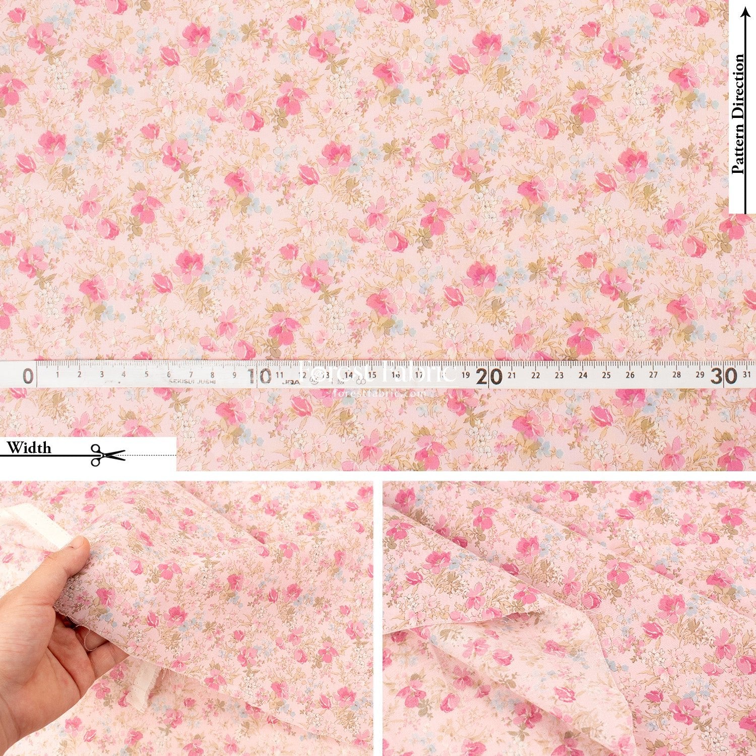 cotton lawn - Lilac Meadow fabric - FO:REST Fabric 布恩堂Liberty fabrictana lawnjapanese fabricykk zipper