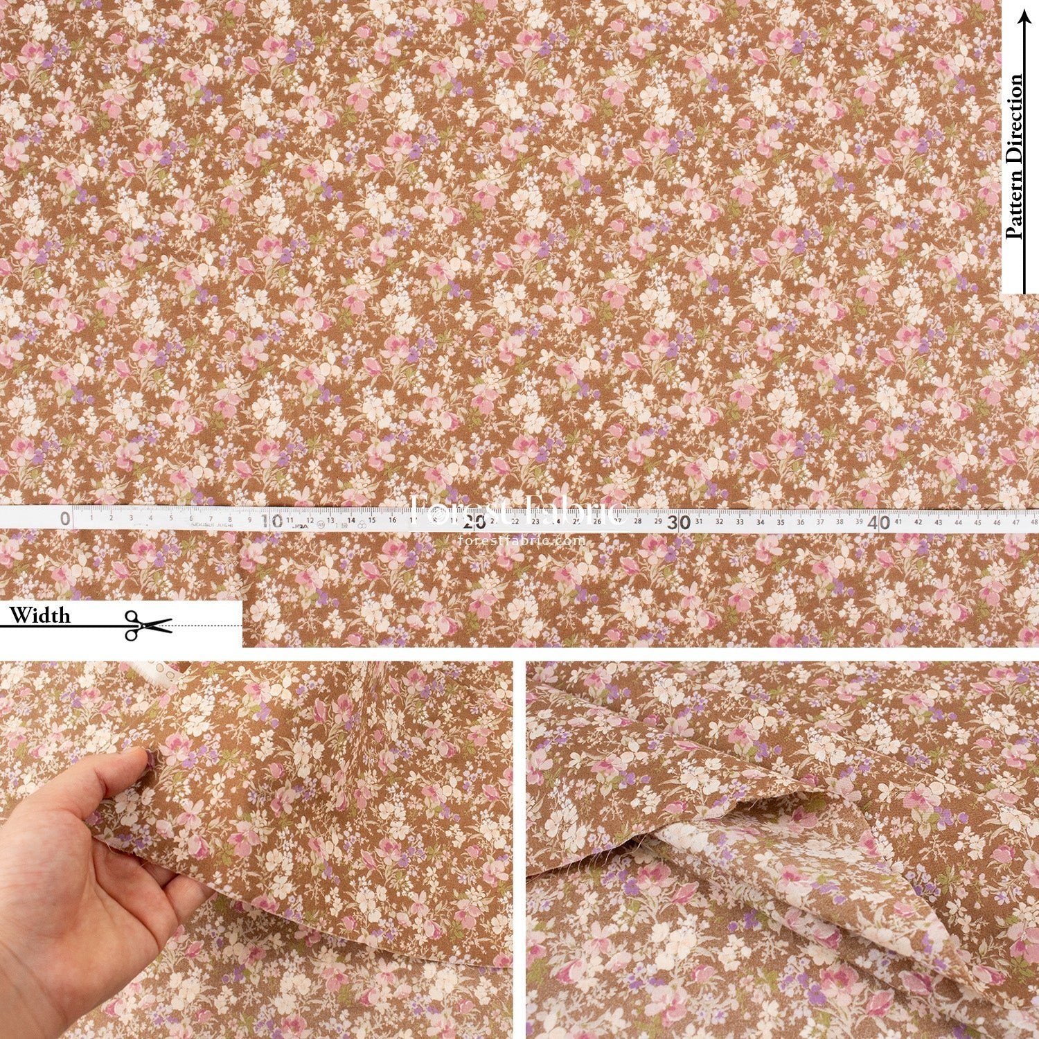 cotton lawn - Lilac Meadow fabric - FO:REST Fabric 布恩堂Liberty fabrictana lawnjapanese fabricykk zipper