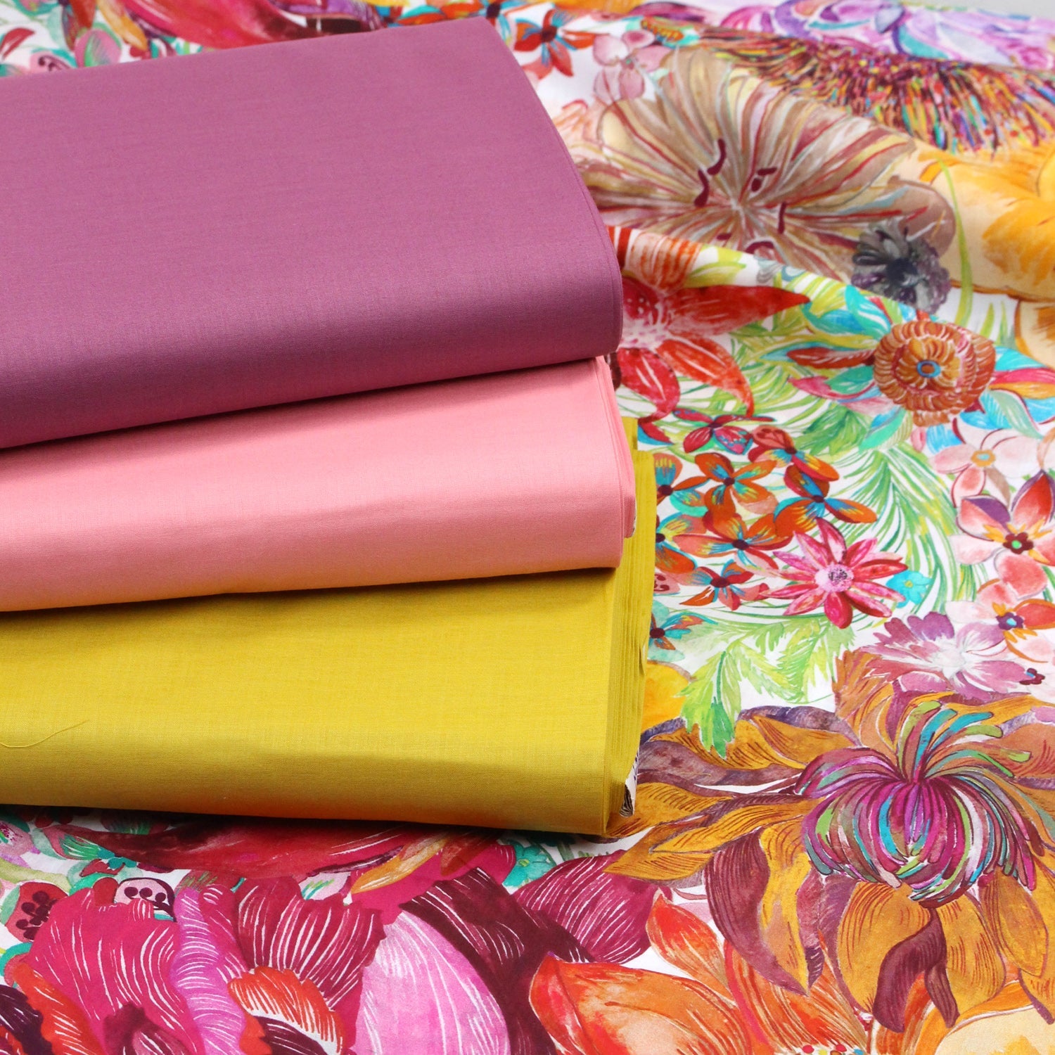Cotton Lawn - solid 80S fabric - FO:REST Fabric 布恩堂Liberty fabrictana lawnjapanese fabricykk zipper