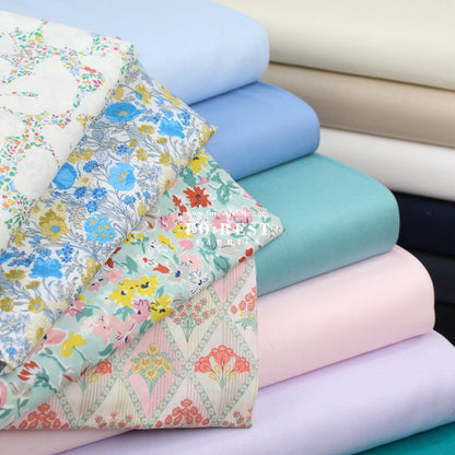 Cotton Lawn - solid 80S fabric - FO:REST Fabric 布恩堂Liberty fabrictana lawnjapanese fabricykk zipper