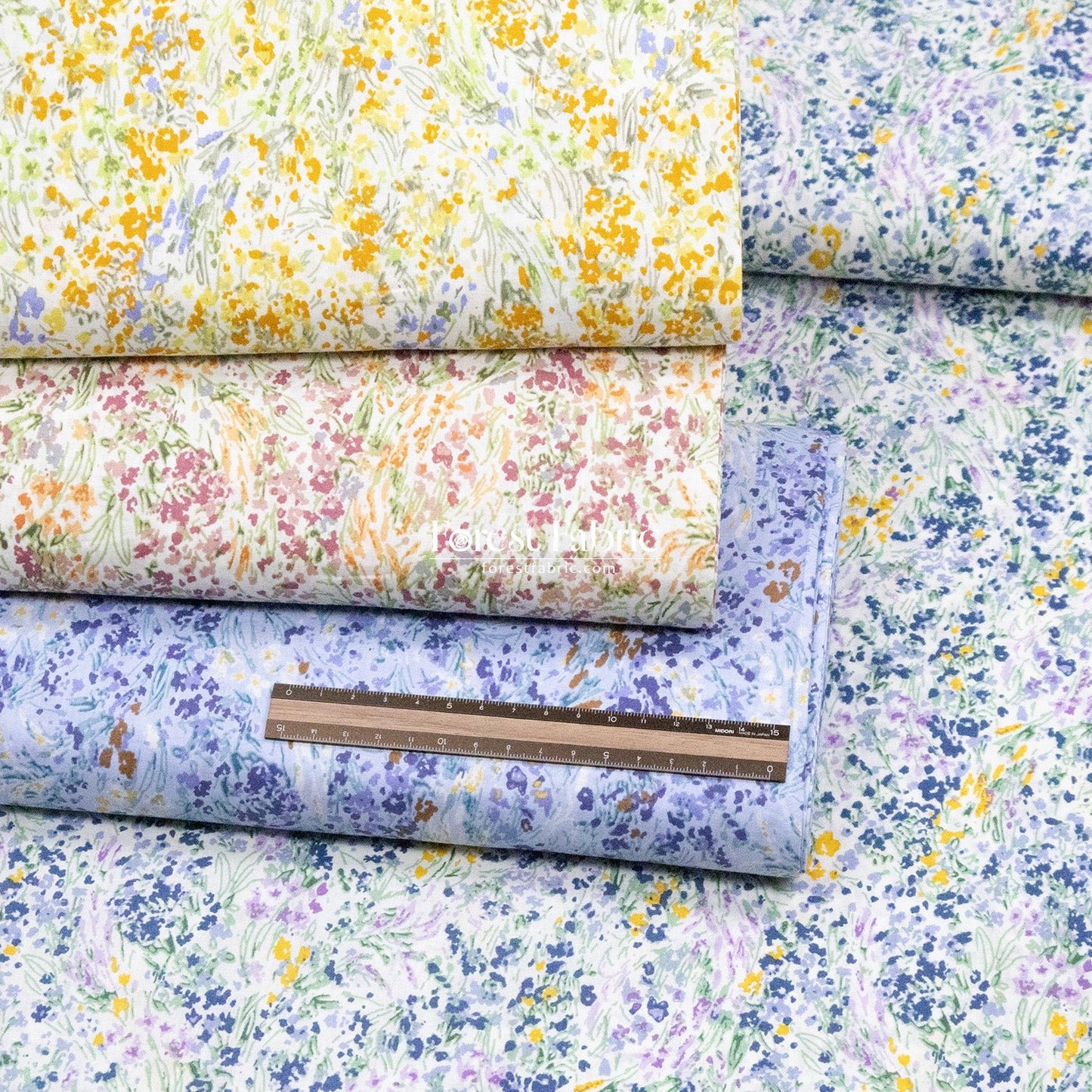 cotton lawn - Sunny Field Breeze fabric - FO:REST Fabric 布恩堂Liberty fabrictana lawnjapanese fabricykk zipper
