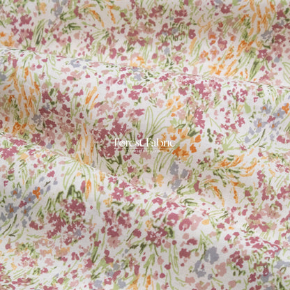 cotton lawn - Sunny Field Breeze fabric - FO:REST Fabric 布恩堂Liberty fabrictana lawnjapanese fabricykk zipper
