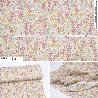 cotton lawn - Sunny Field Breeze fabric - FO:REST Fabric 布恩堂Liberty fabrictana lawnjapanese fabricykk zipper