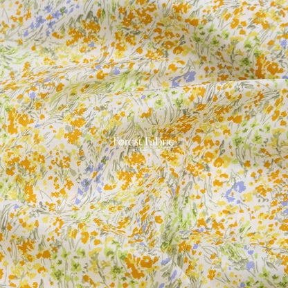 cotton lawn - Sunny Field Breeze fabric - FO:REST Fabric 布恩堂Liberty fabrictana lawnjapanese fabricykk zipper