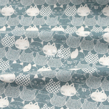 cotton - Lightly brushed cats fabric - FO:REST Fabric 布恩堂Liberty fabrictana lawnjapanese fabricykk zipper