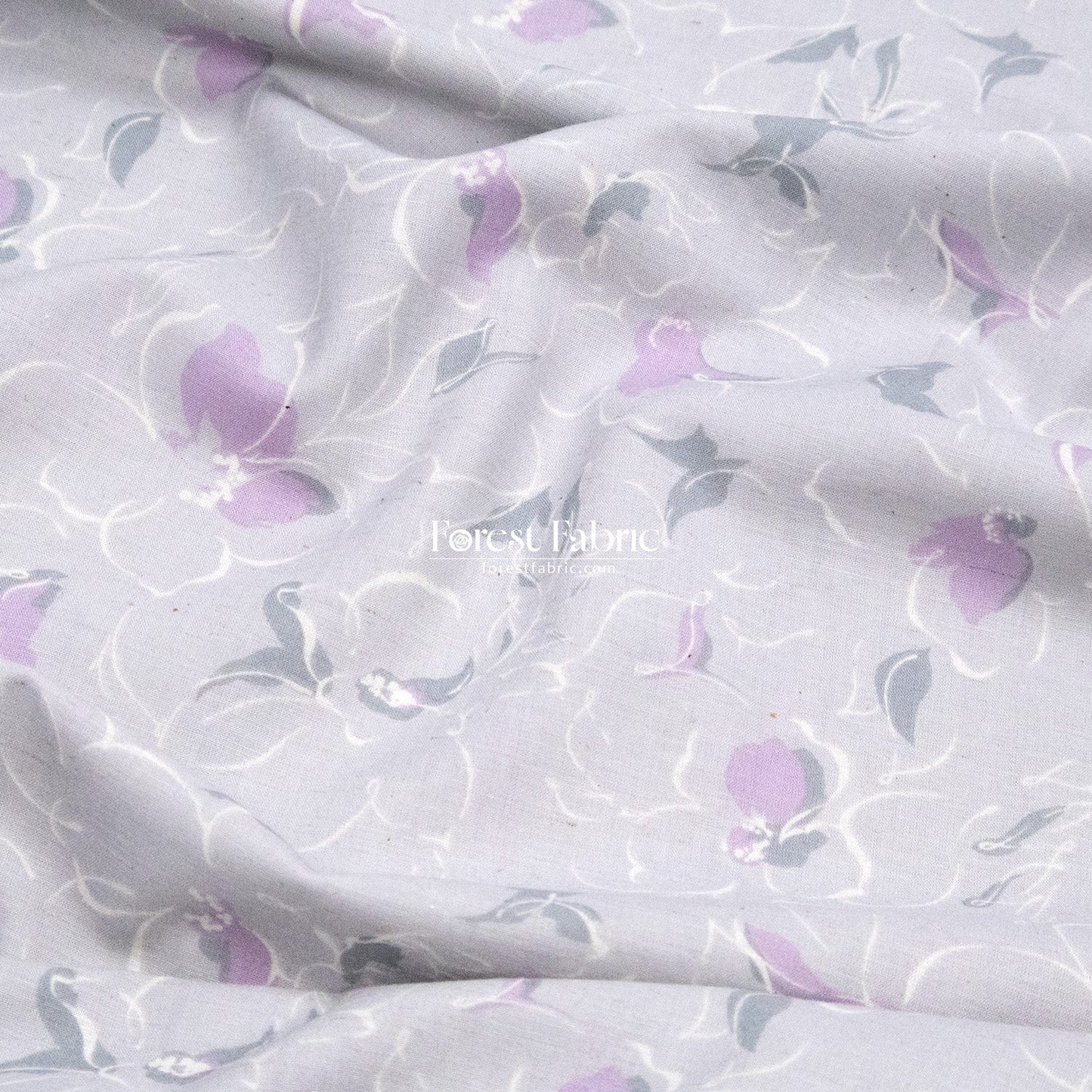 cotton line - Whispering Blossom fabric - FO:REST Fabric 布恩堂Liberty fabrictana lawnjapanese fabricykk zipper