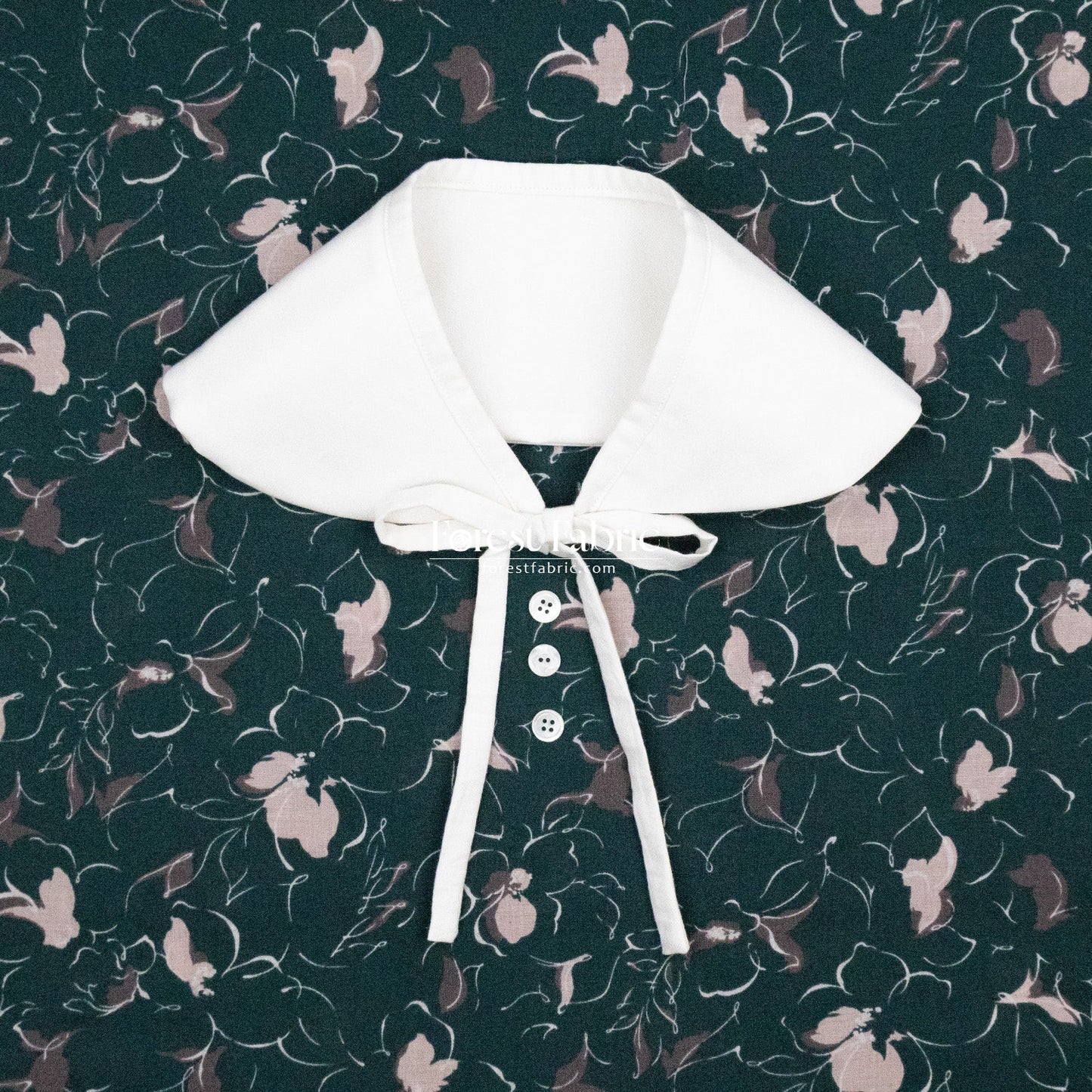 cotton line - Whispering Blossom fabric - FO:REST Fabric 布恩堂Liberty fabrictana lawnjapanese fabricykk zipper