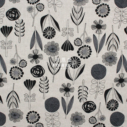 cotton linen - Bloom by bookhou Flower fabric B - FO:REST Fabric 布恩堂Liberty fabrictana lawnjapanese fabricykk zipper