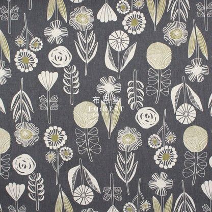 cotton linen - Bloom by bookhou Flower fabric C - FO:REST Fabric 布恩堂Liberty fabrictana lawnjapanese fabricykk zipper