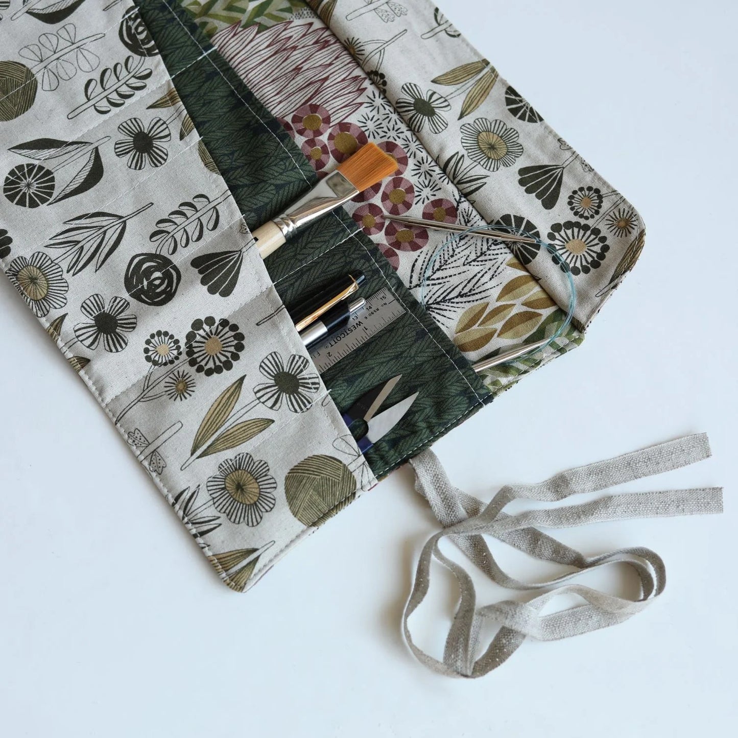 cotton linen - Bloom by bookhou Flower fabric C - FO:REST Fabric 布恩堂Liberty fabrictana lawnjapanese fabricykk zipper