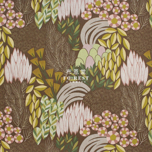 Cotton Linen - Bloom By Bookhou Garden Fabric B Fabric