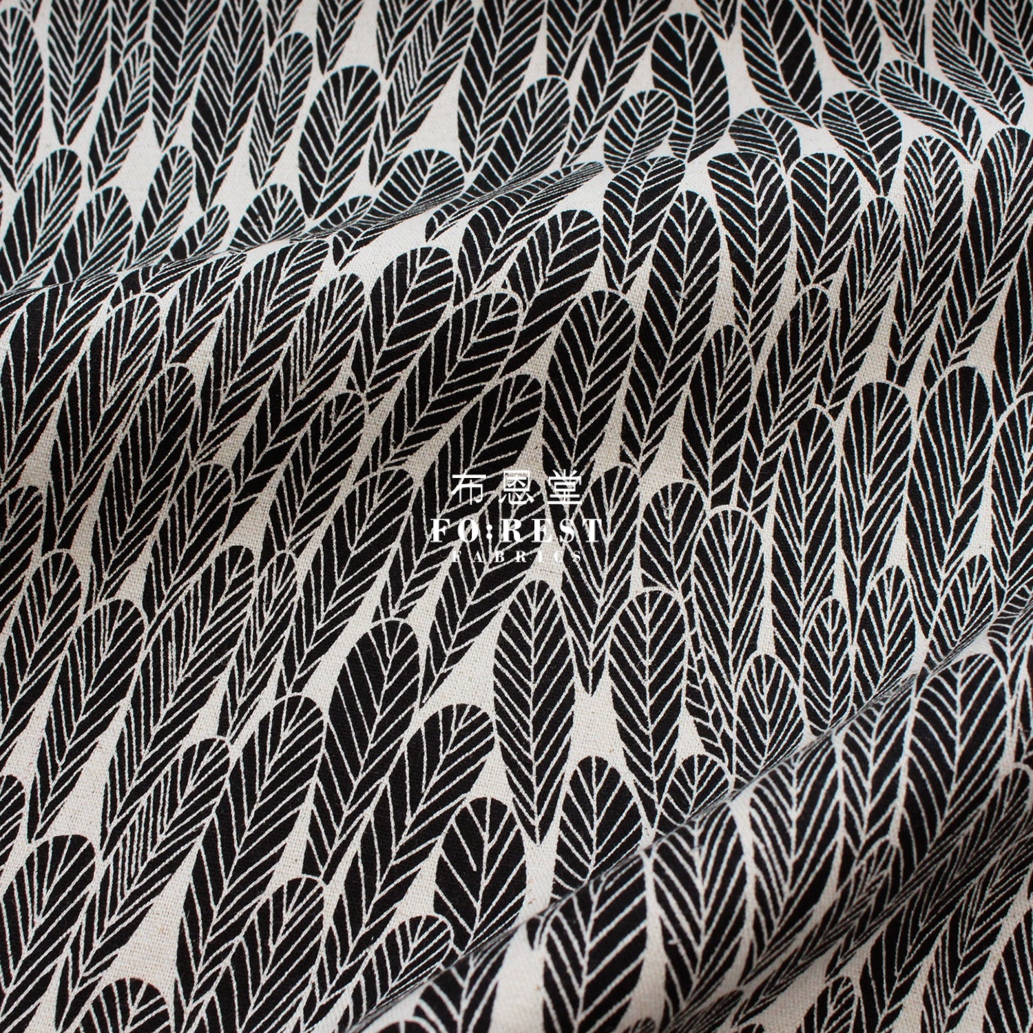 Cotton Linen - Bloom By Bookhou Leaf Fabric A Fabric
