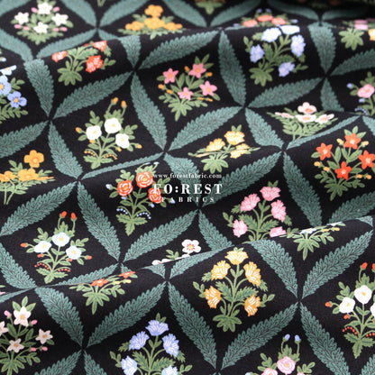 cotton linen canvas - Estee Garden fabric - FO:REST Fabric 布恩堂Liberty fabrictana lawnjapanese fabricykk zipper