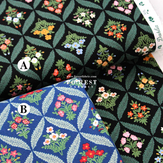 cotton linen canvas - Estee Garden fabric - FO:REST Fabric 布恩堂Liberty fabrictana lawnjapanese fabricykk zipper