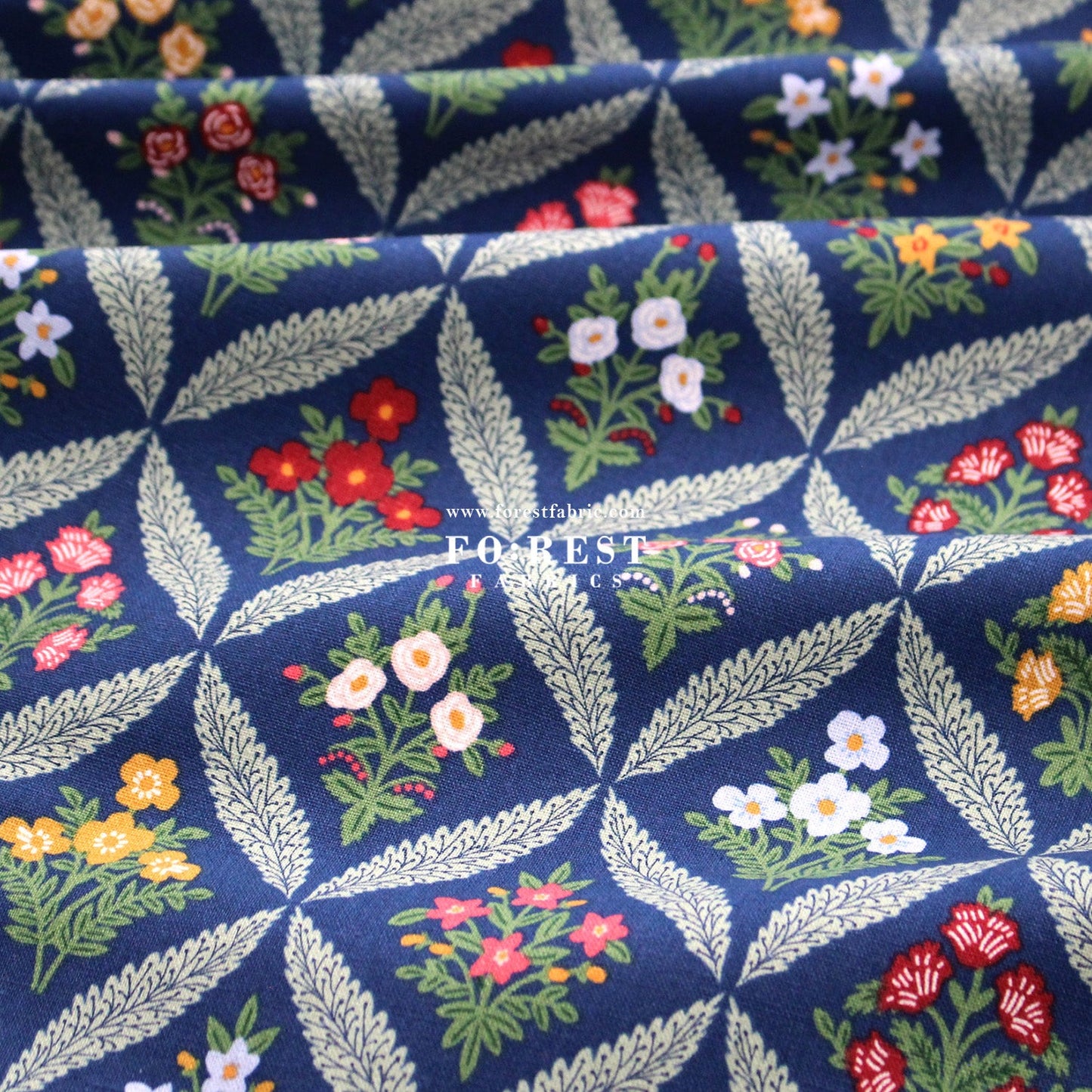 cotton linen canvas - Estee Garden fabric - FO:REST Fabric 布恩堂Liberty fabrictana lawnjapanese fabricykk zipper