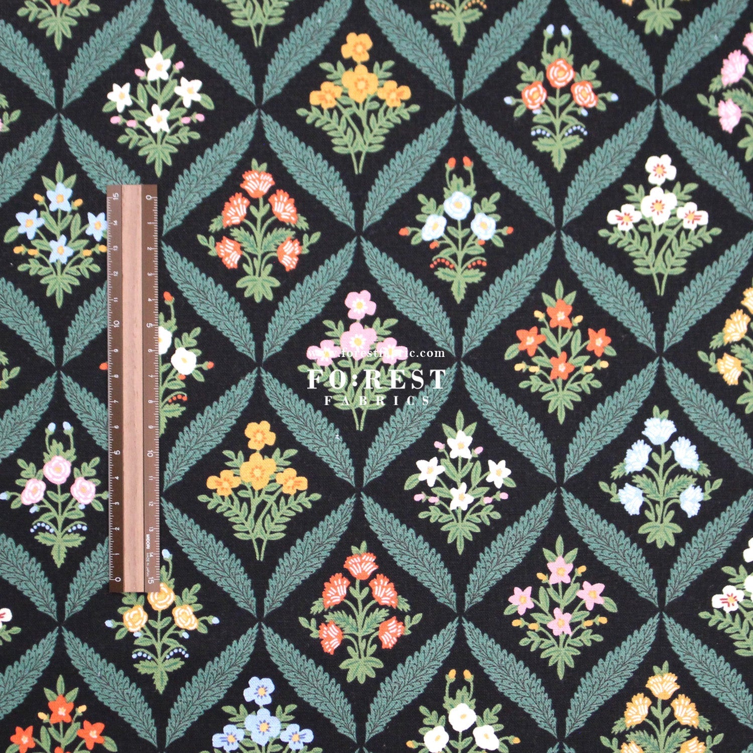 cotton linen canvas - Estee Garden fabric - FO:REST Fabric 布恩堂Liberty fabrictana lawnjapanese fabricykk zipper