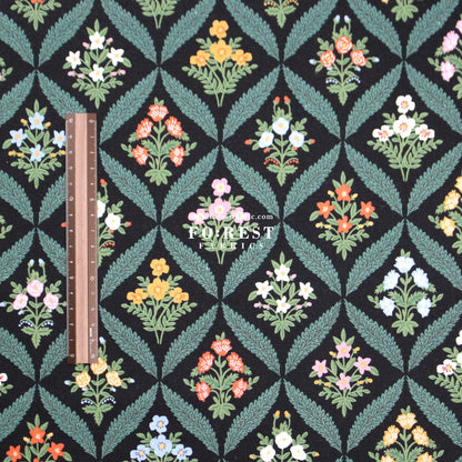 cotton linen canvas - Estee Garden fabric - FO:REST Fabric 布恩堂Liberty fabrictana lawnjapanese fabricykk zipper