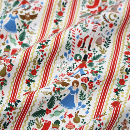 cotton Linen Canvas - Holly Jolly Nutcracker fabric - FO:REST Fabric 布恩堂Liberty fabrictana lawnjapanese fabricykk zipper